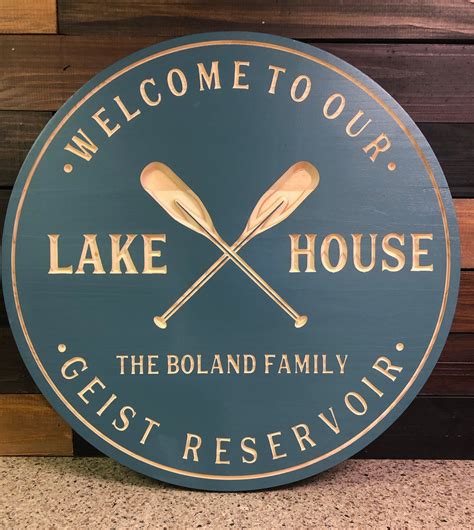 personalized metal lake house signs|personalized signs for lake house.